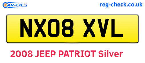NX08XVL are the vehicle registration plates.