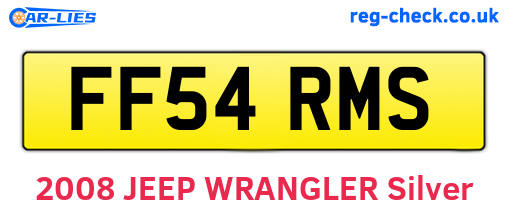 FF54RMS are the vehicle registration plates.