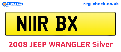N11RBX are the vehicle registration plates.