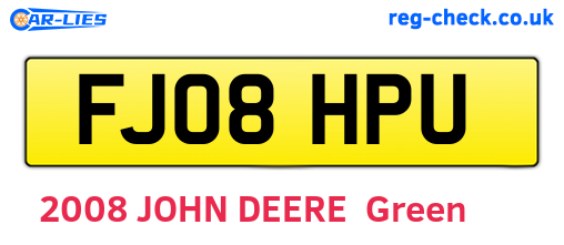 FJ08HPU are the vehicle registration plates.