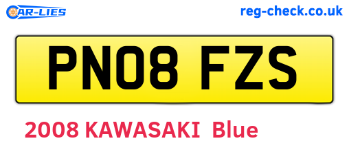 PN08FZS are the vehicle registration plates.
