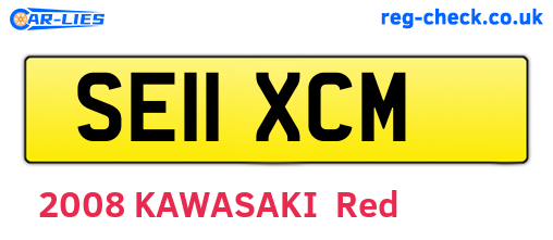 SE11XCM are the vehicle registration plates.