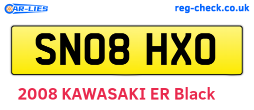 SN08HXO are the vehicle registration plates.