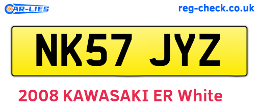 NK57JYZ are the vehicle registration plates.