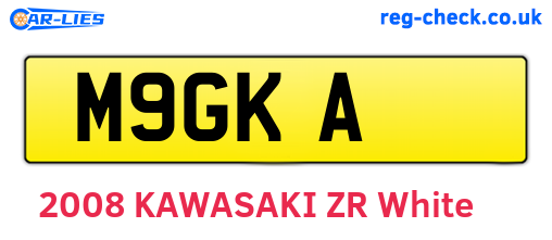 M9GKA are the vehicle registration plates.