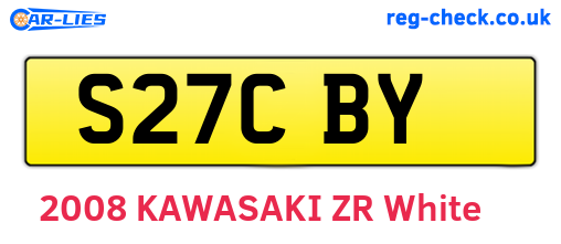 S27CBY are the vehicle registration plates.