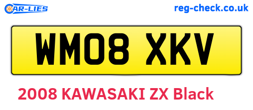 WM08XKV are the vehicle registration plates.