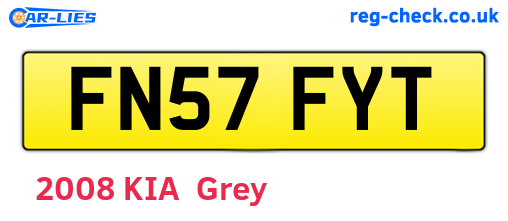FN57FYT are the vehicle registration plates.
