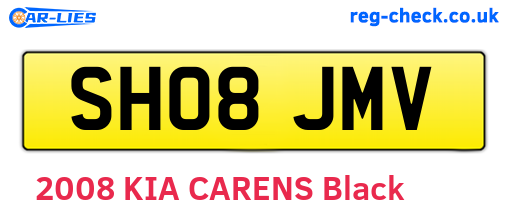 SH08JMV are the vehicle registration plates.