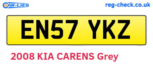 EN57YKZ are the vehicle registration plates.