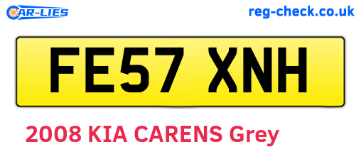 FE57XNH are the vehicle registration plates.