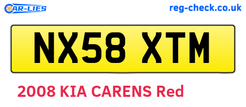 NX58XTM are the vehicle registration plates.
