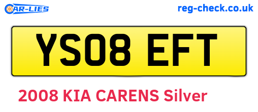 YS08EFT are the vehicle registration plates.