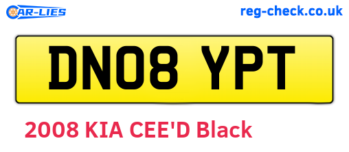 DN08YPT are the vehicle registration plates.