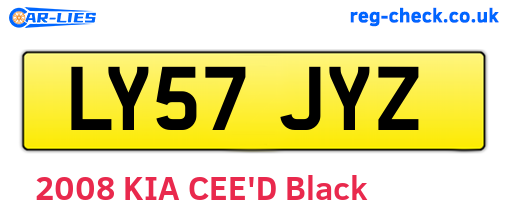 LY57JYZ are the vehicle registration plates.