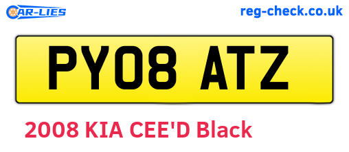 PY08ATZ are the vehicle registration plates.