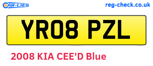 YR08PZL are the vehicle registration plates.