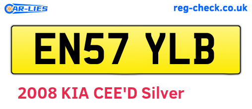 EN57YLB are the vehicle registration plates.