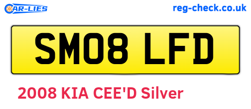 SM08LFD are the vehicle registration plates.