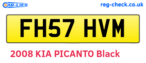 FH57HVM are the vehicle registration plates.