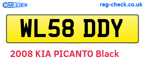 WL58DDY are the vehicle registration plates.
