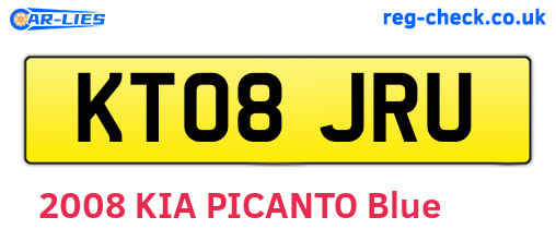 KT08JRU are the vehicle registration plates.