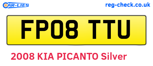 FP08TTU are the vehicle registration plates.