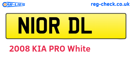 N10RDL are the vehicle registration plates.