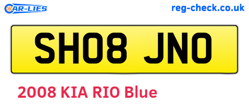 SH08JNO are the vehicle registration plates.