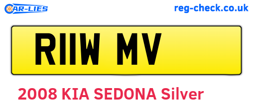 R11WMV are the vehicle registration plates.