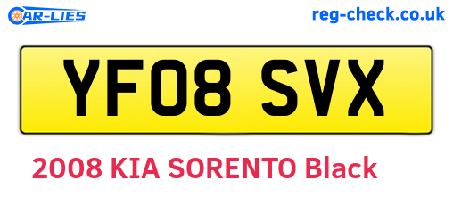 YF08SVX are the vehicle registration plates.