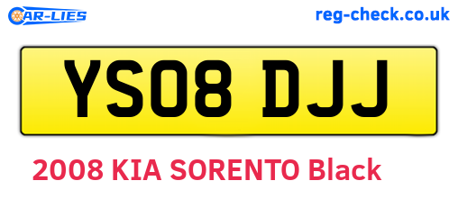YS08DJJ are the vehicle registration plates.