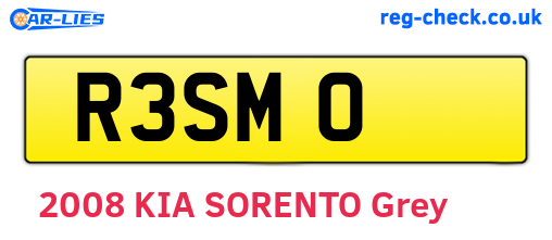 R3SMO are the vehicle registration plates.