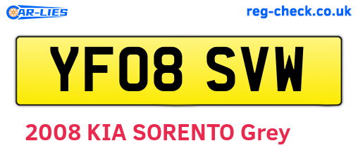 YF08SVW are the vehicle registration plates.