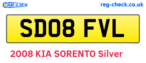 SD08FVL are the vehicle registration plates.