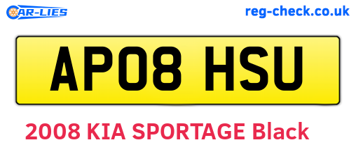 AP08HSU are the vehicle registration plates.