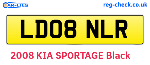 LD08NLR are the vehicle registration plates.