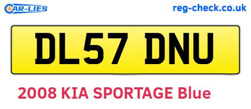 DL57DNU are the vehicle registration plates.