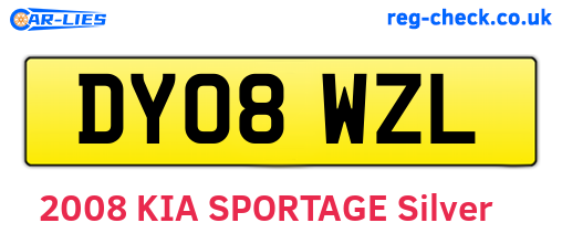 DY08WZL are the vehicle registration plates.