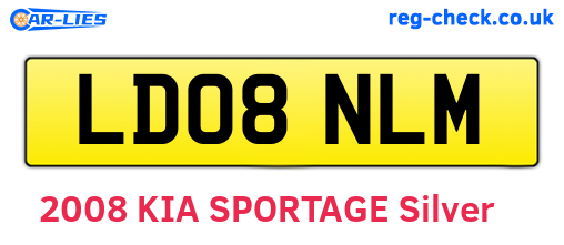 LD08NLM are the vehicle registration plates.
