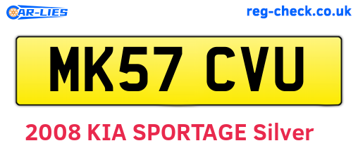 MK57CVU are the vehicle registration plates.