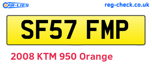 SF57FMP are the vehicle registration plates.
