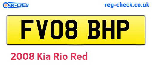 Red 2008 Kia Rio (FV08BHP)