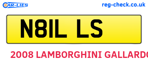 N81LLS are the vehicle registration plates.