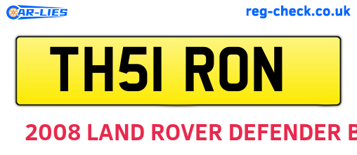 TH51RON are the vehicle registration plates.
