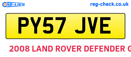 PY57JVE are the vehicle registration plates.