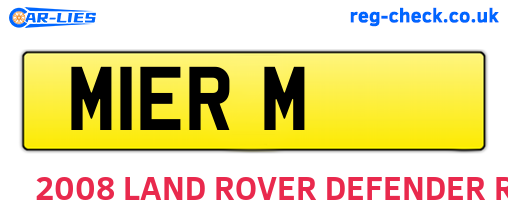 M1ERM are the vehicle registration plates.