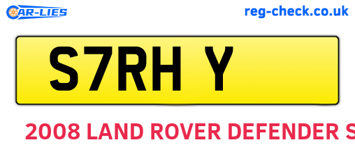S7RHY are the vehicle registration plates.