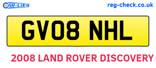 GV08NHL are the vehicle registration plates.