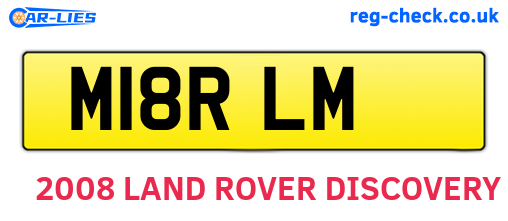 M18RLM are the vehicle registration plates.